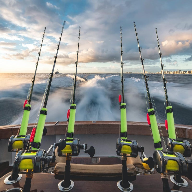 Shitailu Fishing Rod Float, Floating Rod Butt Cushion, Fishing Float Tube Accessories, Kayak Fishing Rod Floater for Prevent the Narrow Rod Goes Overboard(Include Fastening Straps - Image 5